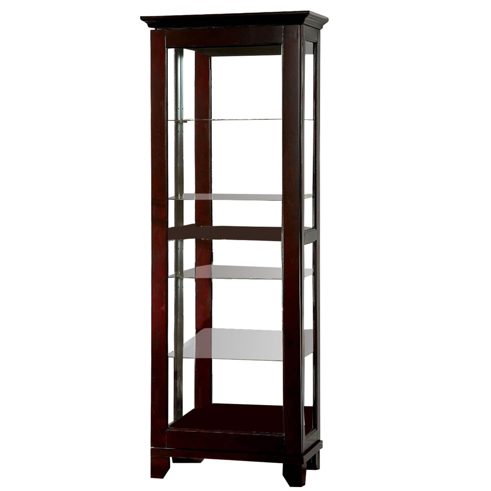 Curio Cabinet | Cappuccino Finish