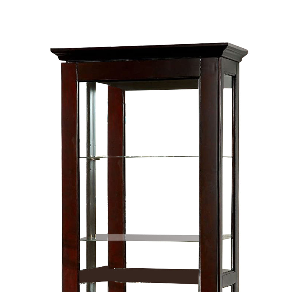 Curio Cabinet | Cappuccino Finish