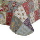Eiger 3 Piece Fabric King Size Quilt Set with Jacobean Prints Multicolor By Casagear Home BM14947