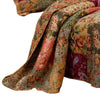 Kamet 3 Piece Fabric Queen Size Bedspread Set with Floral Prints,Multicolor By Casagear Home