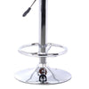 Swivel Backless Faux Leather Barstool with Pedestal Base Cream and Chrome By Casagear Home BM155705