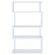 Fantastic glossy white wooden bookcase CCA-800300