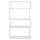 Fantastic glossy white wooden bookcase CCA-800300