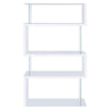 Fantastic glossy white wooden bookcase
