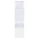 Fantastic glossy white wooden bookcase CCA-800300