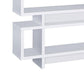 Tremendous white bookcase with open shelves