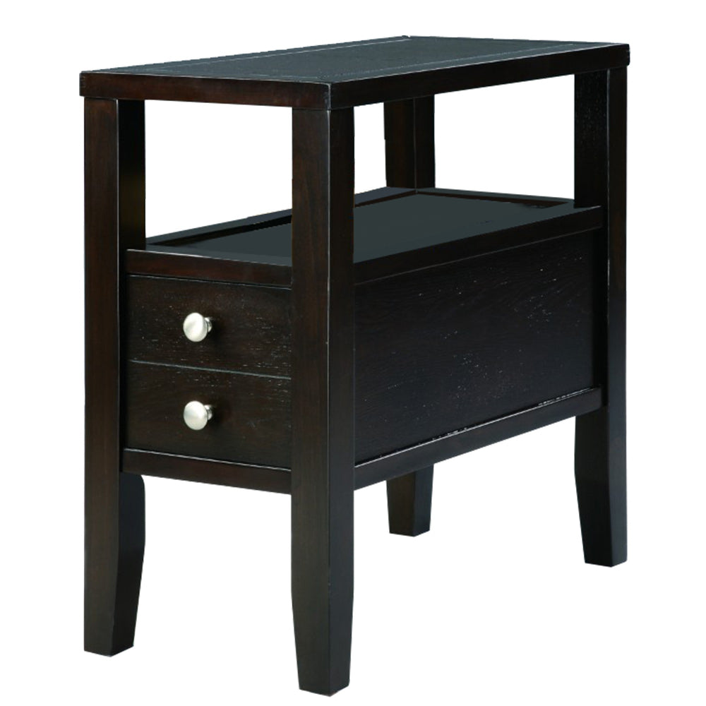 Chairside Table | Amiable | Dark Espresso Finish