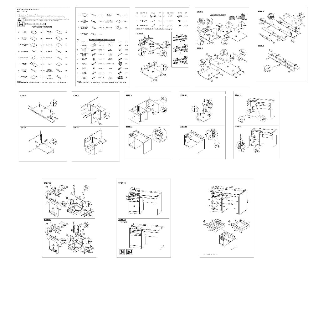 Computer Desk | Connect IT Design | Contemporary Brown CCA-800702