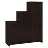 Contemporary Bookcase with Stair-like Design, brown