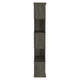 Sturdy Semi-Backless Wooden Bookcase Gray CCA-800552