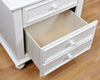 Wooden Night Stand With 2 Drawers White By The Urban Port BM166145