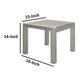 Outdoor Side Table | 16’’ | Functional & Movable | Gray BM172081