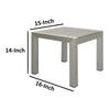 Outdoor Side Table | 16" | Functional & Movable | Gray
