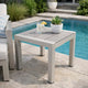 Outdoor Side Table | 16" | Functional & Movable | Gray