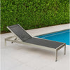 Patio Lounger | Anodized Aluminum | Modern Style | Black
