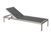 Patio Lounger | Anodized Aluminum | Modern Style | Black