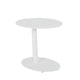 Outdoor Side Table | Metal | Oval Top & Base | White