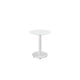 Outdoor Side Table | Metal | Oval Top & Base | White BM172103