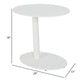 Outdoor Side Table | Metal | Oval Top & Base | White BM172103