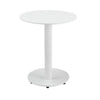 Outdoor Side Table | Metal | Oval Top & Base | White