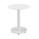 Outdoor Side Table | Metal | Oval Top & Base | White