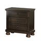 Nightstand Chest | Mid-Century | Hidden Drawer | Dark Brown