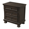Nightstand Chest | Mid-Century | Hidden Drawer | Dark Brown