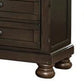 Wooden Mid Century Design Night Stand Chest With Hidden Drawer Dark Brown By Casagear Home BM185981