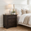 Nightstand Chest | Mid-Century | Hidden Drawer | Dark Brown