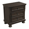 Nightstand Chest | Mid-Century | Hidden Drawer | Dark Brown