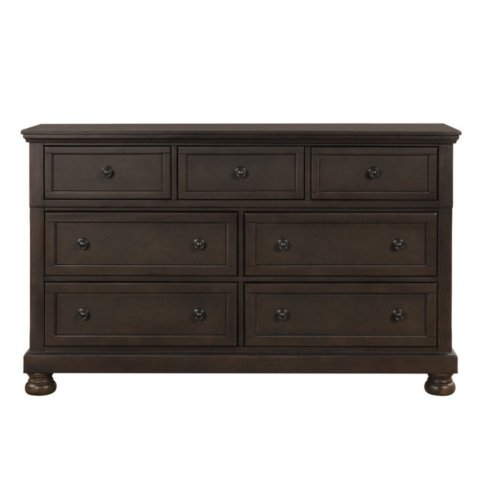 Dressing Table | Transitional Style | Hidden Drawers | Dark Brown