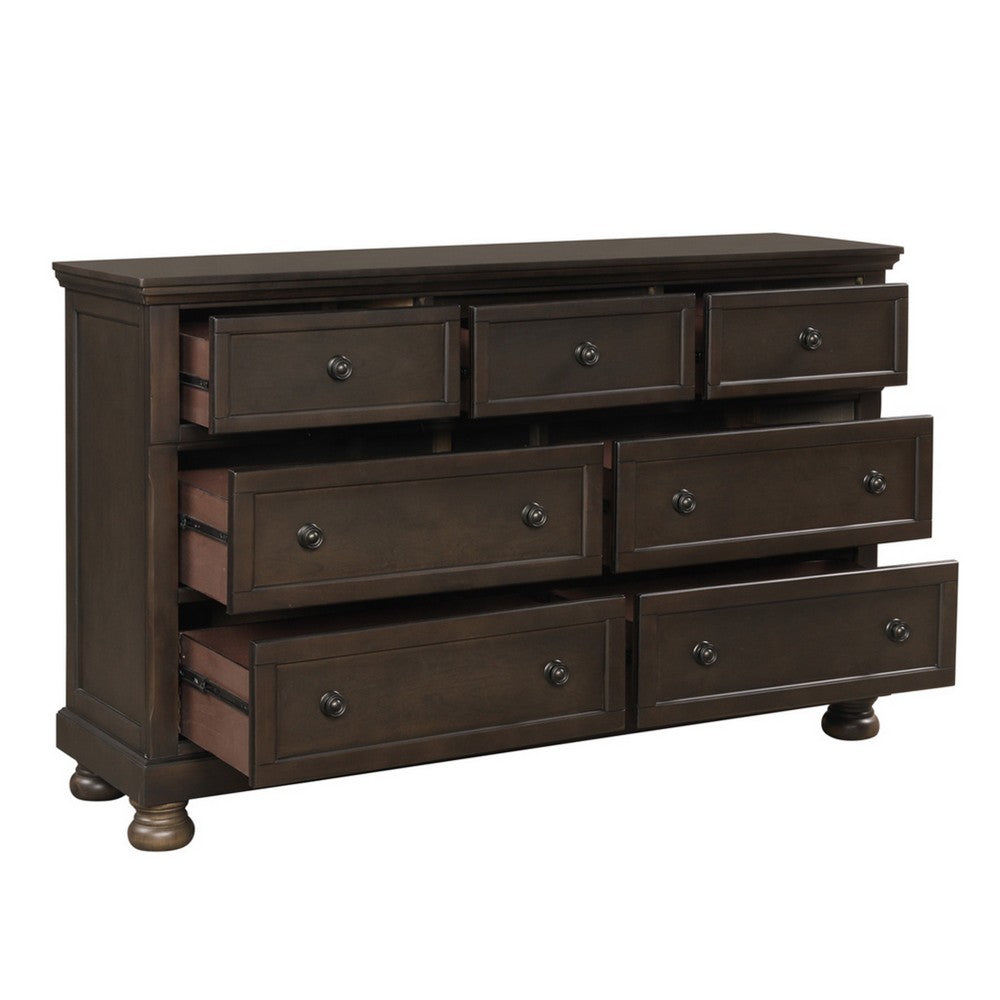 Dressing Table | Transitional Style | Hidden Drawers | Dark Brown