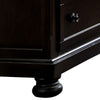 Wooden Transitional Style Dressing Table With Hidden Drawers Dark Brown By Casagear Home BM185982