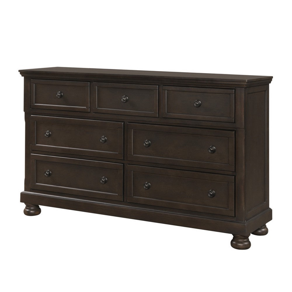 Dressing Table | Transitional Style | Hidden Drawers | Dark Brown
