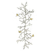 Wall Decor | Branch Shape | Aluminum | 4 Birds | Silver & Gold BM187972