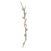 Wall Decor | Branch Shape | Aluminum | 4 Birds | Silver & Gold BM187972