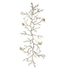 Wall Decor | Branch Shape | Aluminum | 4 Birds | Silver & Gold BM187972