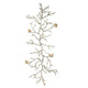 Wall Decor | Branch Shape | Aluminum | 4 Birds | Silver & Gold BM187972