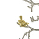 Wall Decor | Branch Shape | Aluminum | 4 Birds | Silver & Gold BM187972