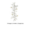 Wall Decor | Branch Shape | Aluminum | 4 Birds | Silver & Gold BM187972