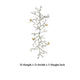 Wall Decor | Branch Shape | Aluminum | 4 Birds | Silver & Gold BM187972