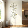 Wall Decor | Branch Shape | Aluminum | 4 Birds | Silver & Gold