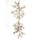 Wall Decor | Branch Shape | Aluminum | 4 Birds | Silver & Gold BM187972