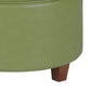 Leatherette Upholstered Wooden Ottoman with Single Button Tufted Lift Top Storage, Green, Large - K6862-E845 By Casagear Home