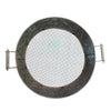 Round Galvanized Steel Compost Sifter with Wire Mesh Design Base, Antique Silver