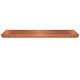 29 Inch Rectangular Metal Windowsill Planter Tray, Trim Edges, Large, Copper - BM195220