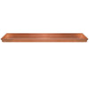 29 Inch Rectangular Metal Windowsill Planter Tray, Trim Edges, Large, Copper By The Urban Port