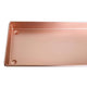 29 Inch Rectangular Metal Windowsill Planter Tray, Trim Edges, Large, Copper By The Urban Port
