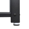 Matt 22 Inch Metal Framed End Side Table, Wood Top, Wire Mesh Open Shelf, Brown, Black By Casagear Home