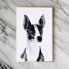Wall Art | Dog Breed | Watercolor | Wood Backing | Black & White